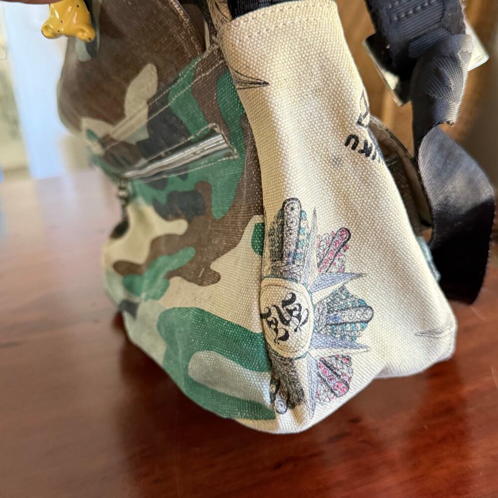 VTG Y2K Harajuku Lovers Gwen Stefani camouflage crossbody messenger bag - Picture 5 of 14